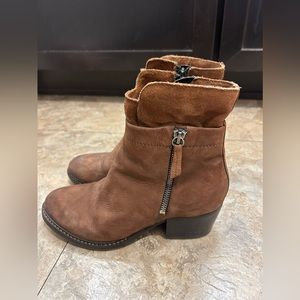 Miz Mooz Tan Leather Upper Heeled Boots